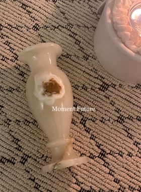 巴基斯坦玉石摆件中古风花瓶