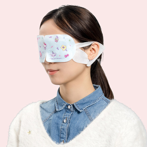 miniso名创优品蒸汽眼罩可爱玉桂狗三丽鸥护眼助眠热敷眼贴12片 - 图2