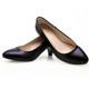 Large size comfortable thick heel stewardess soft sole interview work shoes