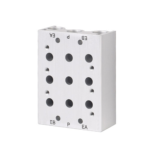 电磁阀底座 SY5120汇流板SS5Y5-20-2F 3F 4F 5F 6F 7F 阀板 阀座 - 图3