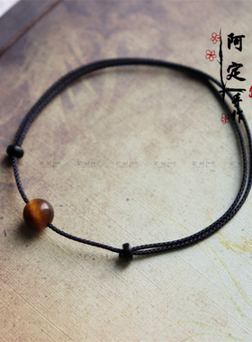 天然黄虎眼石转运吸金招米手链女