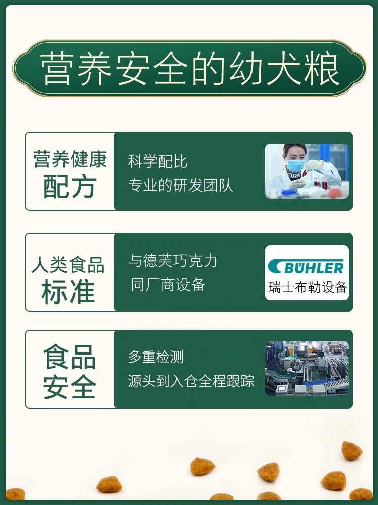 力狼狗粮通用型10kg泰迪金毛比熊柯基法斗萨摩耶哈士奇幼犬20斤装 - 图0