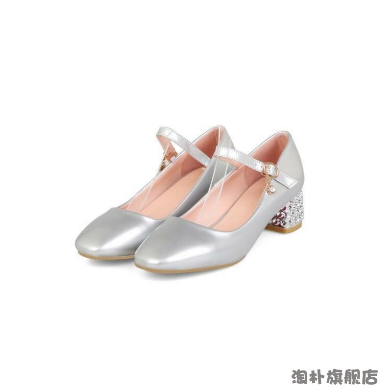 学生礼服表演出高跟鞋女孩钢琴皮鞋 淘朴单鞋
