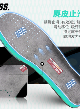 天朗足球TLSS G-PRO MDC防滑GEL缓震Ortholite透气支撑运动鞋垫