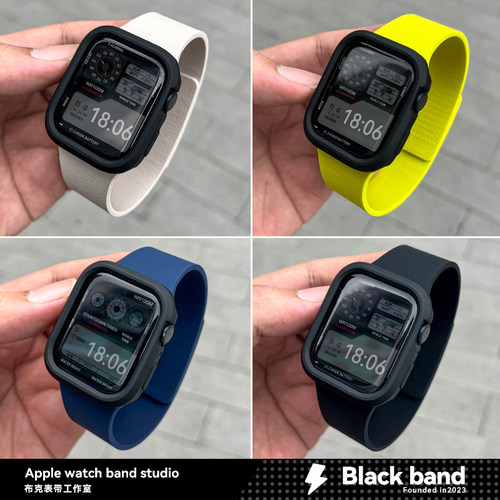适用s10苹果手表ultra3简约硅胶appleS11磁吸带s8/s9壳iwatch/SE7 - 图2