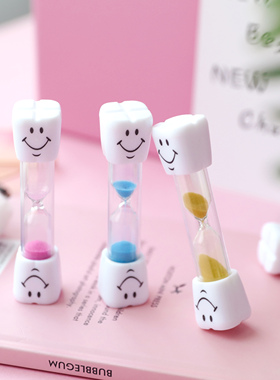 儿童刷牙计时沙漏笑脸沙漏计时器三分钟个性幼儿园学生创意小礼物
