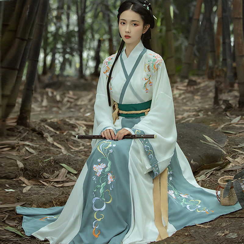 笑寒千韵岗原创秋季中国风晋制汉服 千韵岗汉服