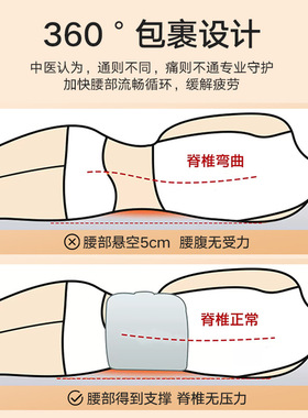 睡眠护腰带缓解腰痛侧躺支撑