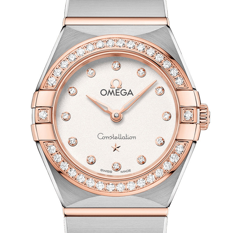 欧米茄星座系列曼哈顿轻奢镶钻女表 方耀天成海外瑞士腕表