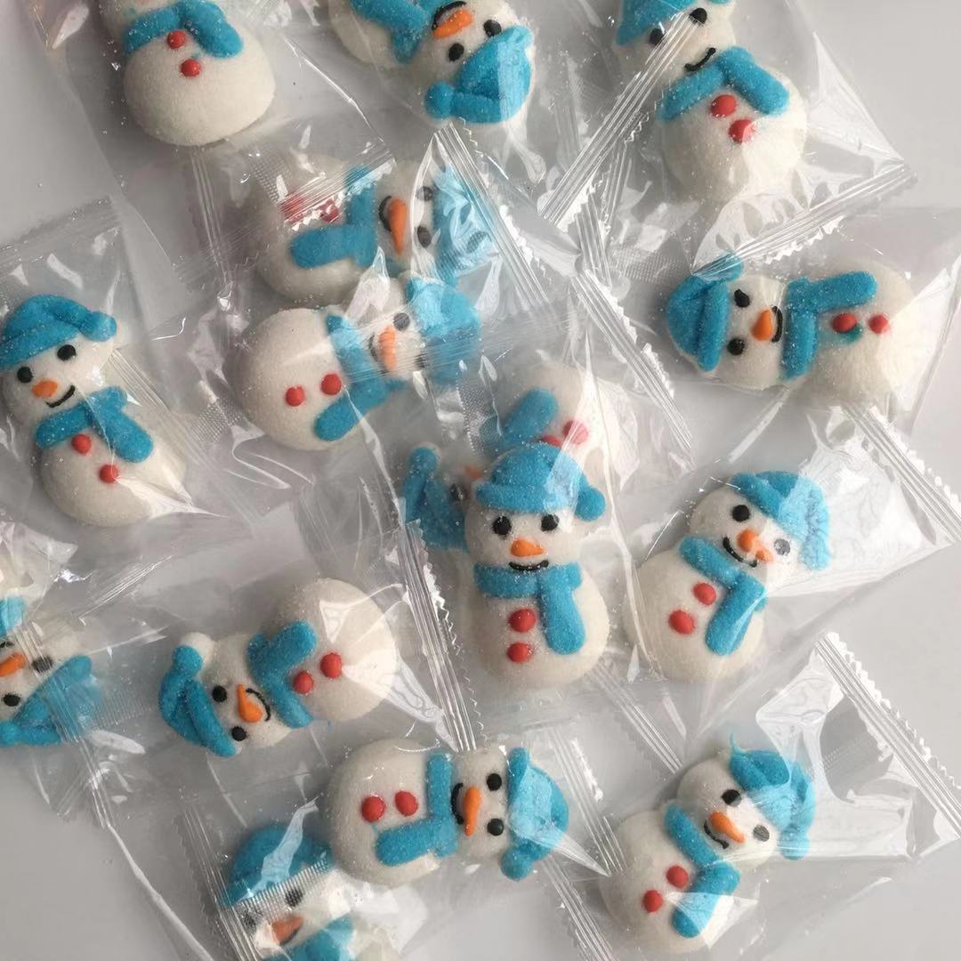 圣诞卡通动物棉花糖独立包装500g儿童趣味创意糖果糖葫芦串烧串乐 - 图2
