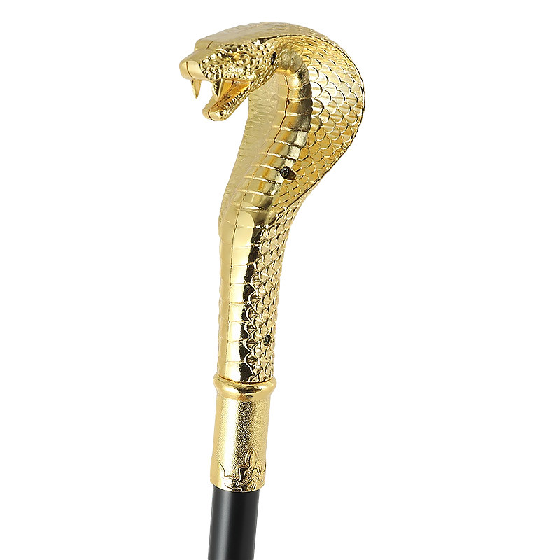 绅士杖文明杖cosplay圣诞万圣节埃及蛇头拐杖国王权杖法师金属杖