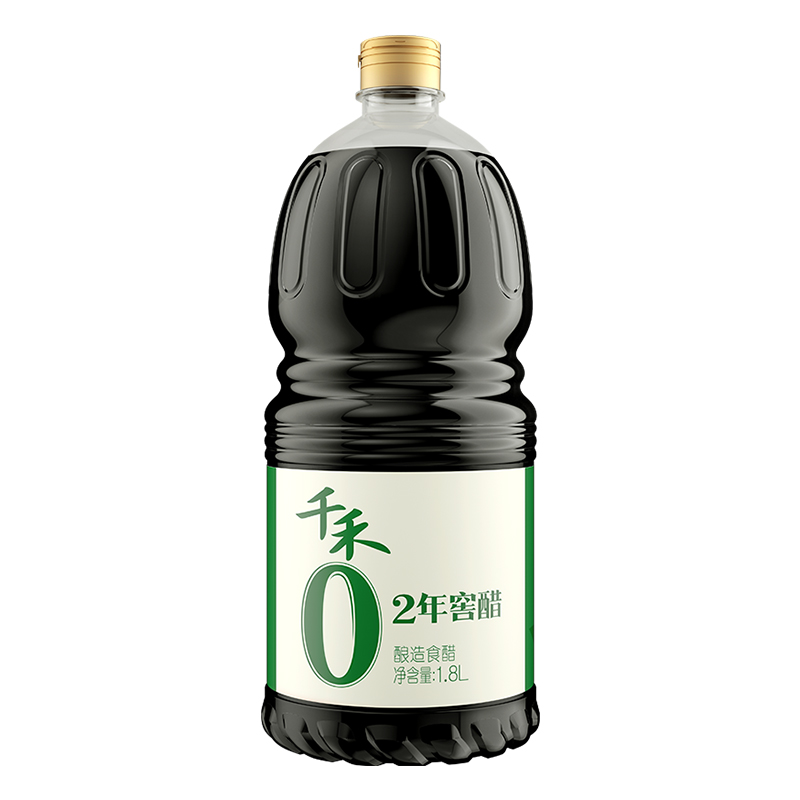 千禾0零添加窖醋2年1.8L食用醋窖藏窖纯粮酿造饺子醋陈醋调味品-图3