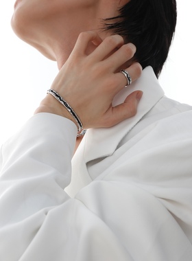 原创小众不规则裂痕设计感手环