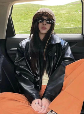 新款休闲毛绒豹纹雷锋帽子女秋冬季保暖加厚防寒骑车护耳飞行帽男