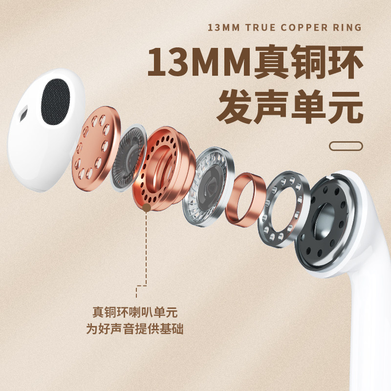 正版联名款真新款华为苹果小米耳机 路比数码配件蓝牙耳机