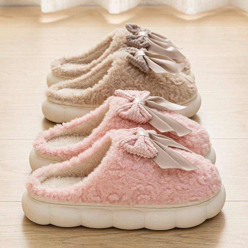 秋冬季外穿棉拖鞋女士家居家用厚软底防滑毛毛加绒室内保暖情侣男,淘宝优惠券,粉丝福利购,淘宝优惠卷