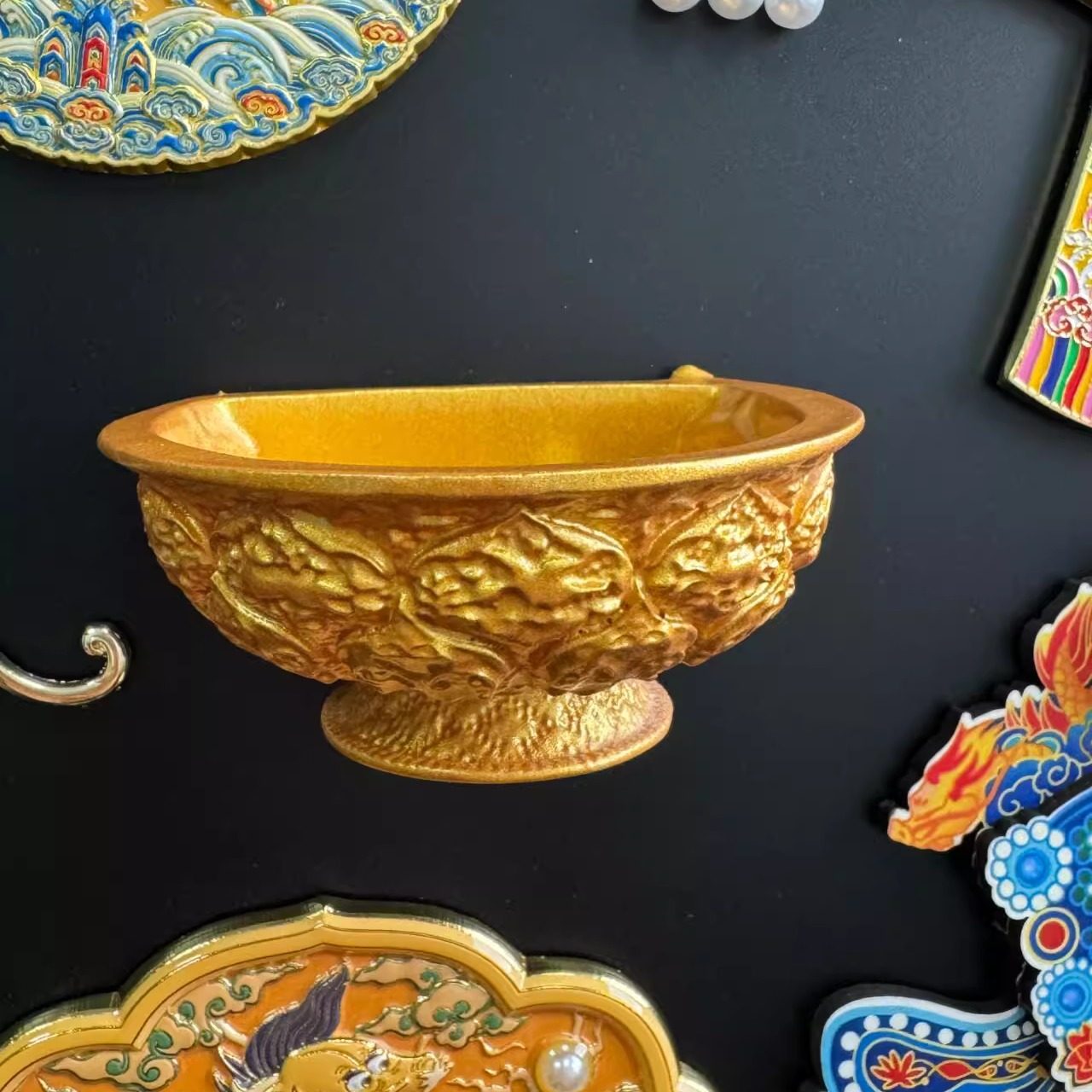 金饭碗冰箱贴陕西历史博物馆文创唐鸳鸯莲瓣纹磁吸贴纪念品伴手礼,淘宝优惠券,粉丝福利购,淘宝优惠卷