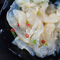 Haize Shenghai Jellyfish Silk Sea Jellyfish Peel Ready-to-eat Cool Mix Fresh Down Rice Jellyfish Head 200g * 3 Bags Seafood Lower Wine Dish