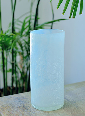 海曼尼简约透明玻璃花瓶手工水培家居客厅插花摆件装饰艺品0531