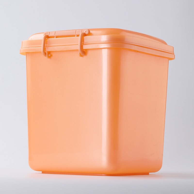 米桶储米桶面带盖30斤50斤家用密封防虫10kg面粉米桶储米箱收纳 - 图3