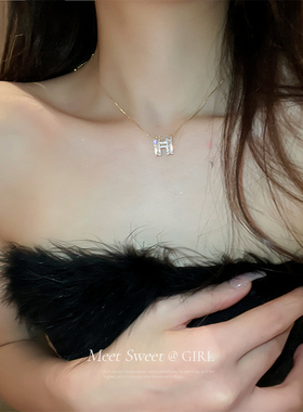 小香风项链轻奢小众女款锁骨链