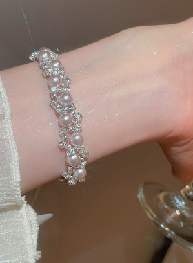 精致轻奢小众超闪双层叠戴