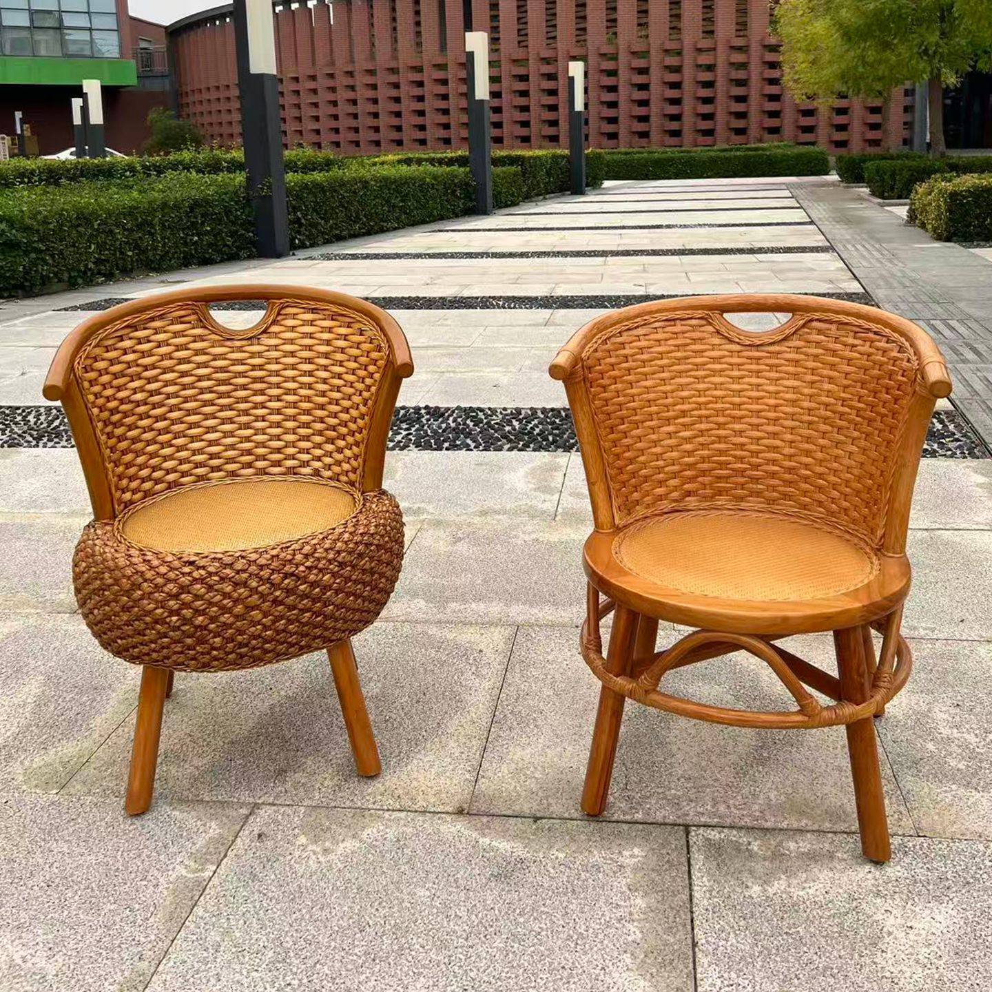 阳台椅子阳台椅子藤编靠背椅藤椅餐椅单人圆凳子小椅子阳台椅子,淘宝优惠券,粉丝福利购,淘宝优惠卷