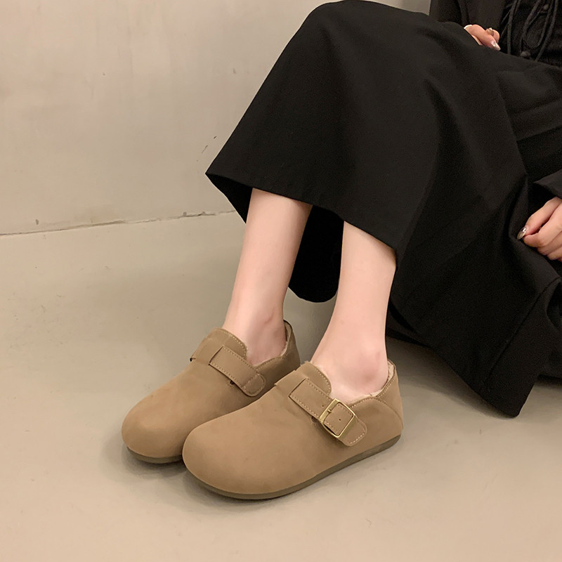 老北京布鞋女2025新款加绒保暖棉鞋软底舒适一脚蹬懒人妈妈勃肯鞋,淘宝优惠券,粉丝福利购,淘宝优惠卷