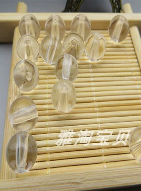 饰品14mm仿水晶白色亚克力