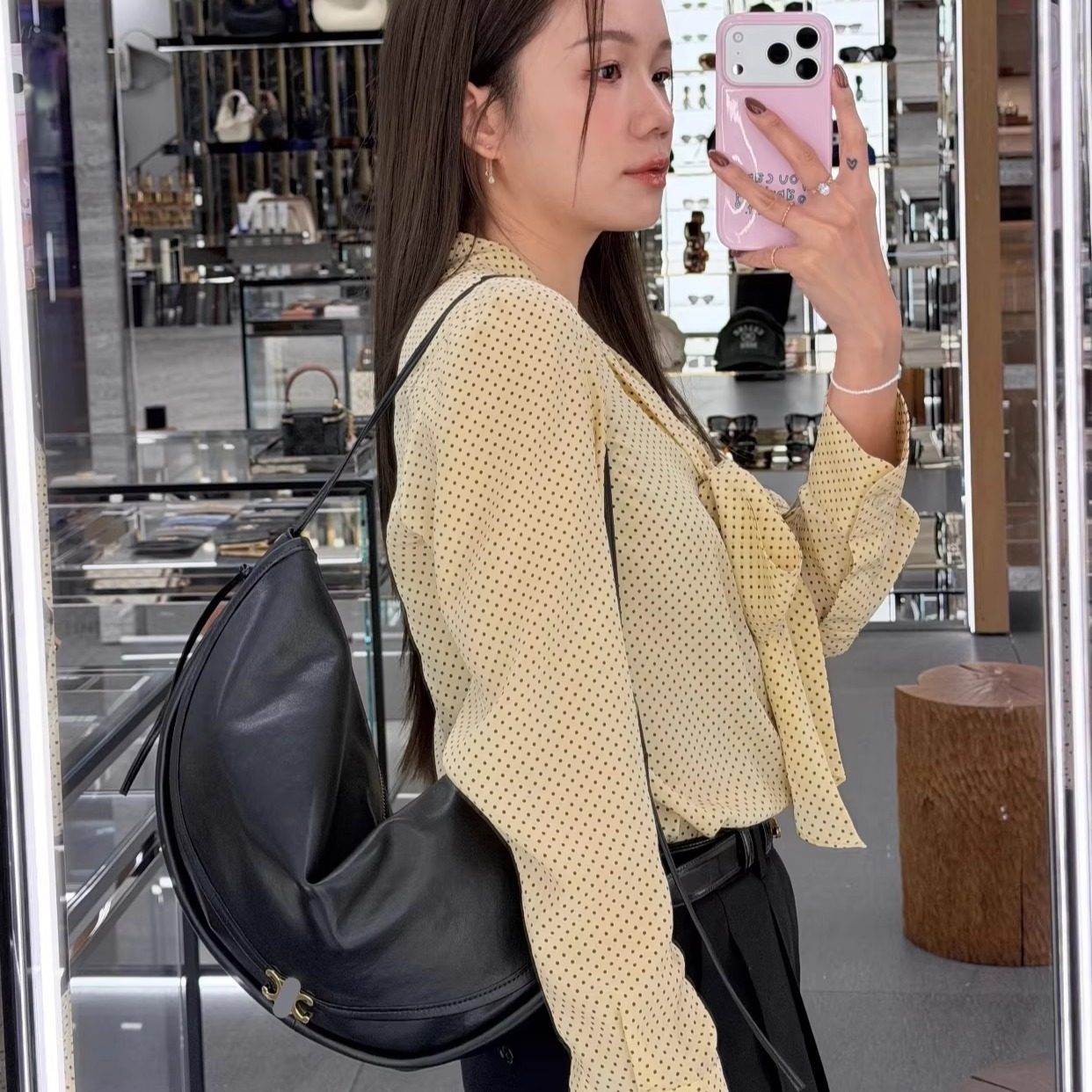 AIBIXIN原创 柔软真皮凯旋门新款半月包女包翻盖单肩斜挎包腋下包,淘宝优惠券,粉丝福利购,淘宝优惠卷