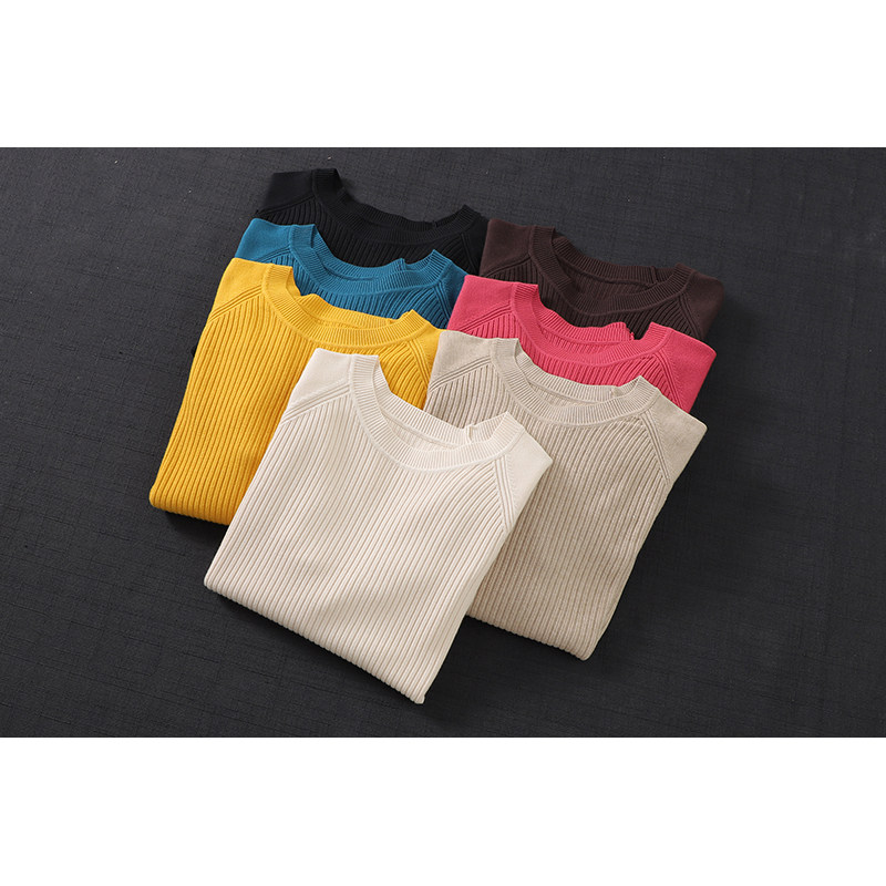 dza宽松女士洋气新款百搭打底衫 dza毛针织衫