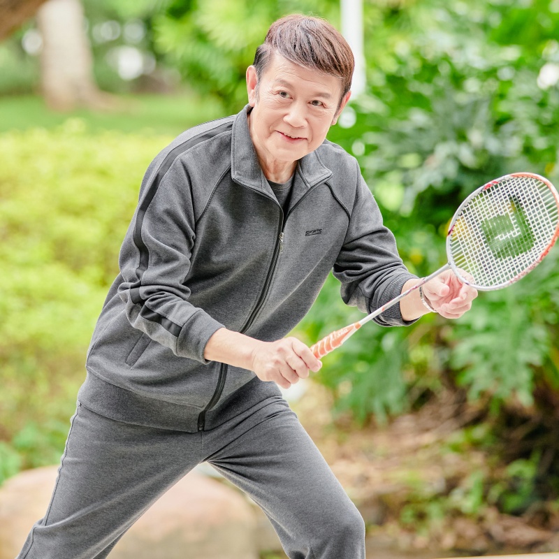 运动套装男中老年人爸爸运动服套装春秋季休闲三件套父亲春装套装