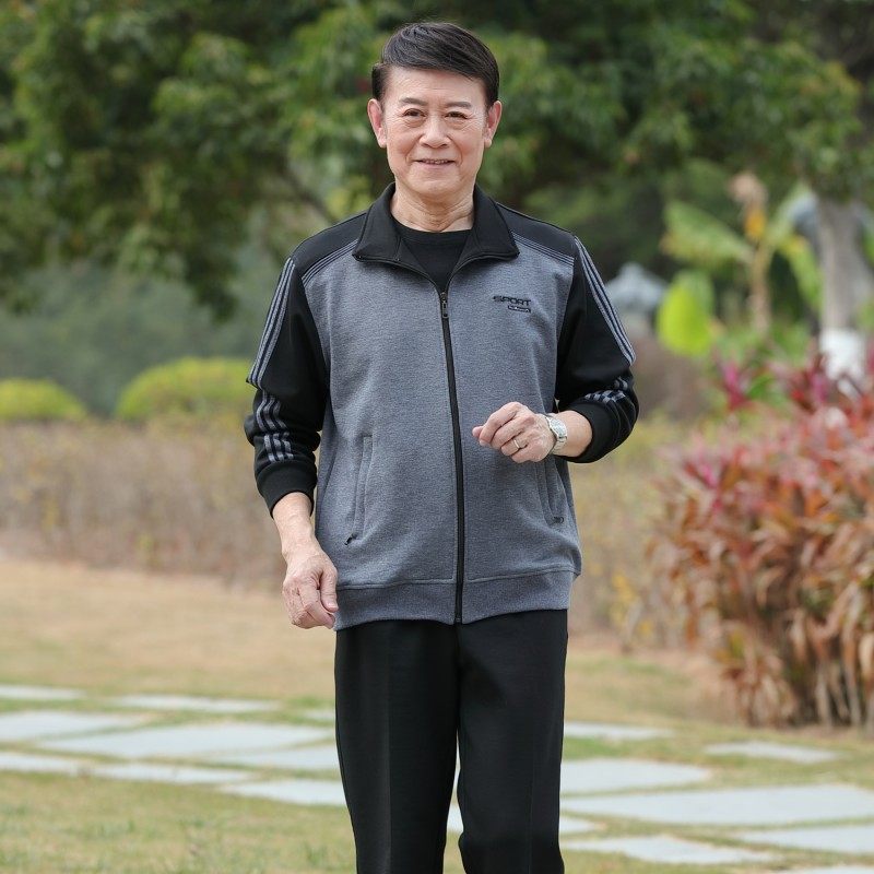 中年运动套装男春秋季春装运动服 frovton弗罗威顿休闲运动套装