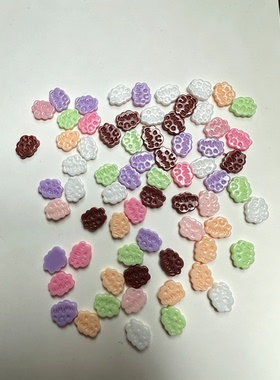 跨境马卡龙混饼干奥利奥莱姆树脂美穿戴甲手作球diy填充捏捏铺面
