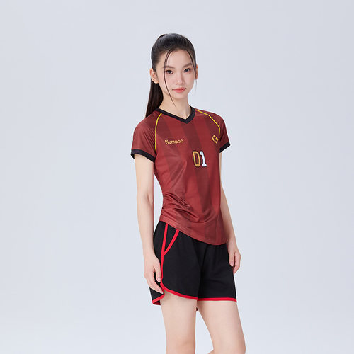 薰风羽毛球服套装女款运动服比赛训练服短袖上衣K251W-1248 - 图0