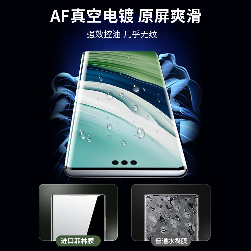 石头人适用华为mate60pro/p60Pro菲林复合膜mate40/50Pro/RS保时捷P50Pro/nova10Pro UV光固化手机保护钢化膜 - 图0