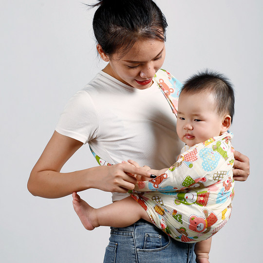 Newborn horizontal sling is simple and portable