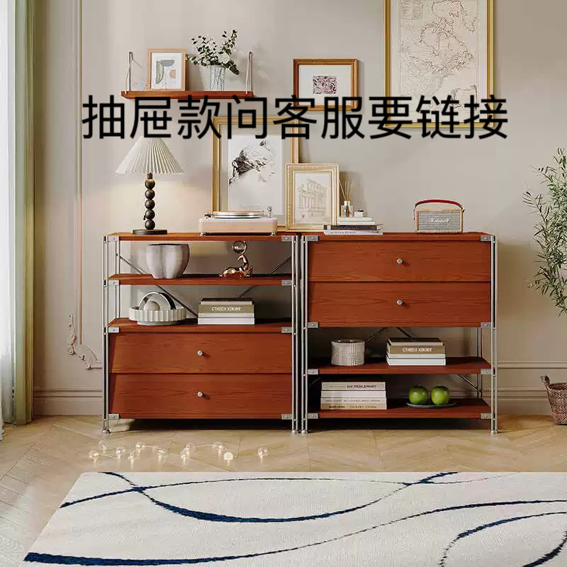 Second-hand solid wood magazine cabinet storage rack bookcase