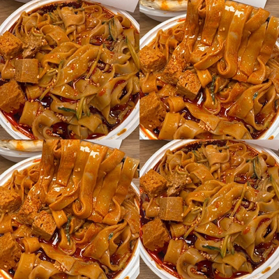 即食鲜米皮凉皮免煮鲜拌凉皮米皮麻酱红油早餐速食懒人上班族学生