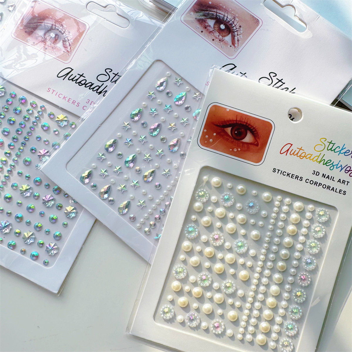 仙女妆闪亮水钻脸部钻眼泪贴水滴珍珠眼角装饰儿童舞台妆手账装饰,淘宝优惠券,粉丝福利购,淘宝优惠卷