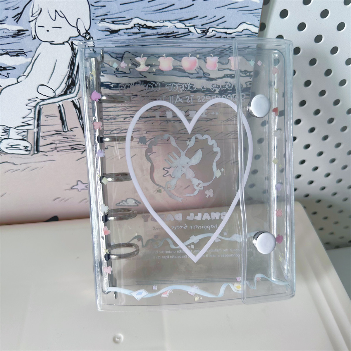 ins风原创小清新rainy day 透明m5活页本双扣a8手账本pvc日记本,淘宝优惠券,粉丝福利购,淘宝优惠卷