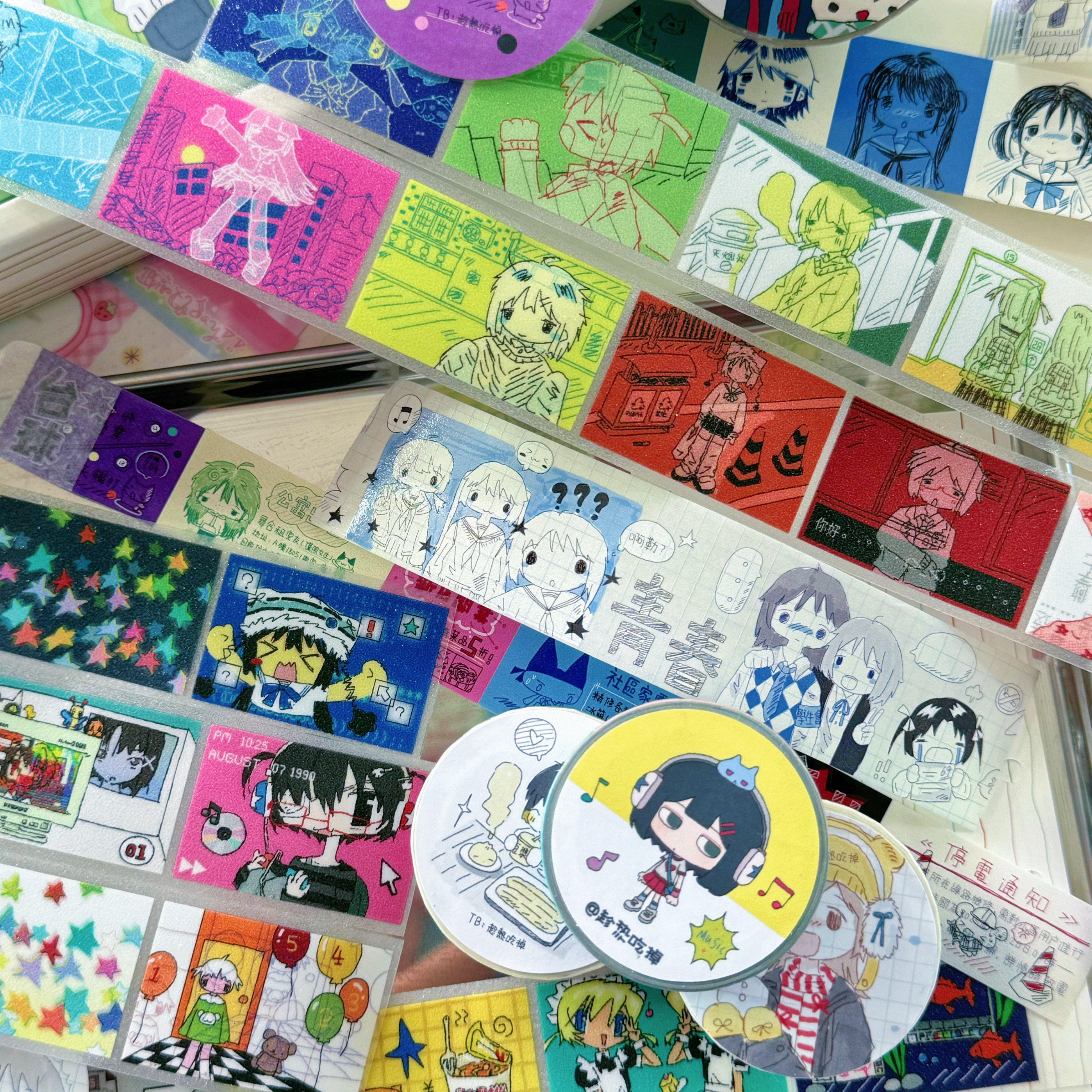 [趁热吃掉•分装]涂鸦胶带特油和纸胶带盐系手帐素材校园青春拼贴,淘宝优惠券,粉丝福利购,淘宝优惠卷