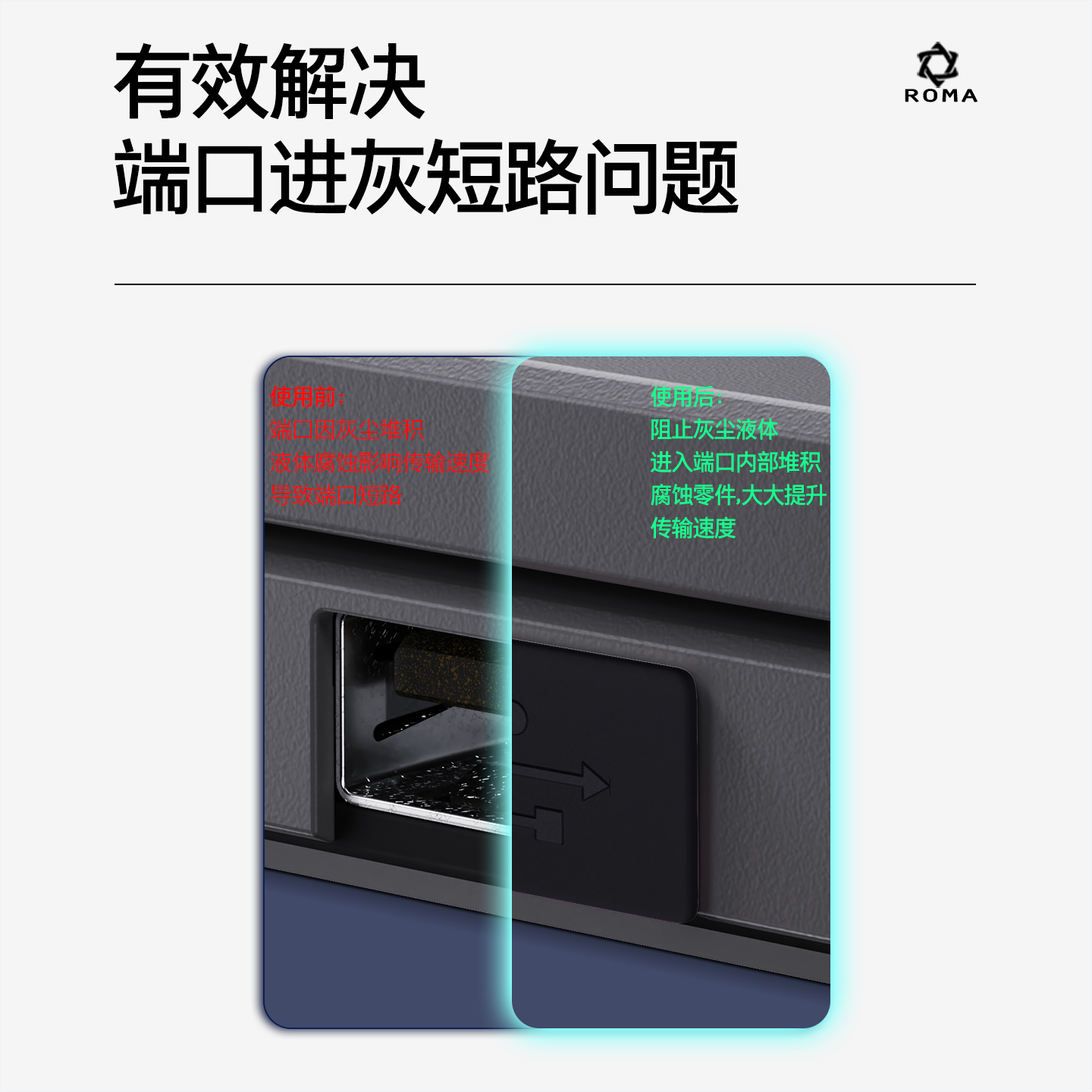 台式电脑USB接口防尘塞HDMI转换器硅胶塞子RJ45网口防灰塞适用苹果联想戴尔华为华硕笔记本TypeC电源口防潮塞 - 图2