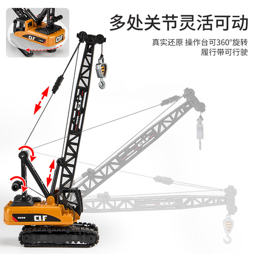 合金工程车玩具套装系列儿童消防车模型挖掘机搅拌车六一男孩礼物 - 图3