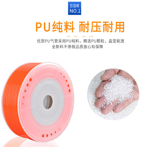 PU10X6.5高压气管软管气动空压机4/6/8/12/14/16mm透明气线风管 - 图0