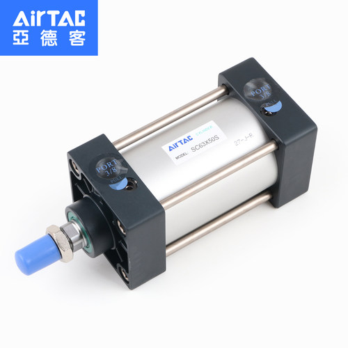 AIRTAC亚德客 标准气缸SC80X25X50X75X100X150X200X250S SC80缸径 - 图1