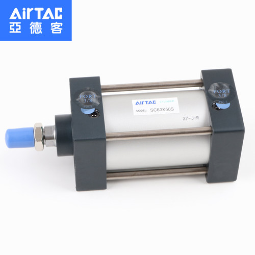 AIRTAC亚德客 标准气缸SC80X25X50X75X100X150X200X250S SC80缸径 - 图2