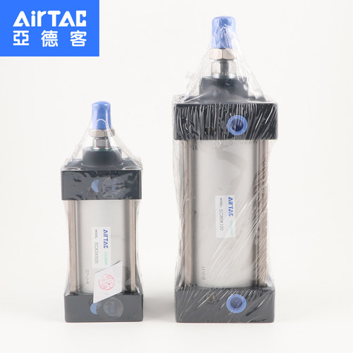AIRTAC亚德客 标准气缸SC80X25X50X75X100X150X200X250S SC80缸径 - 图3