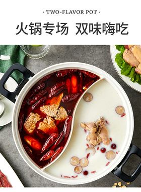 摩飞电热火锅家用鸳体式鸳鸯