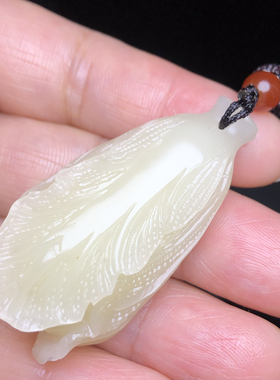 精品手链摆件挂件吊坠手件结晶芙蓉石白菜百财